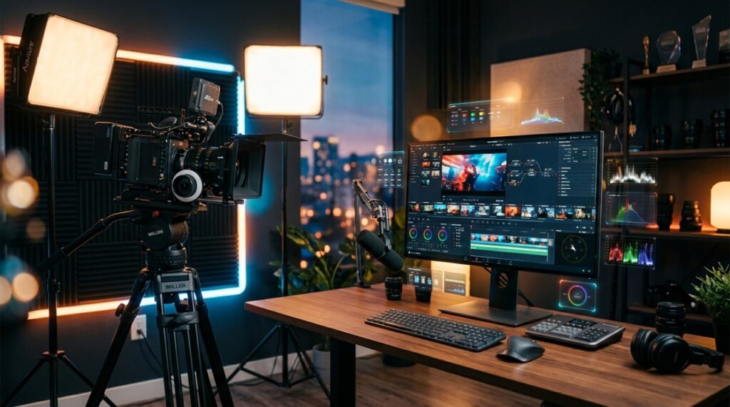 Digital marketing strategy workspace