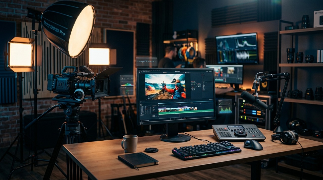 Digital marketing workspace — Right Click Tech & Media services